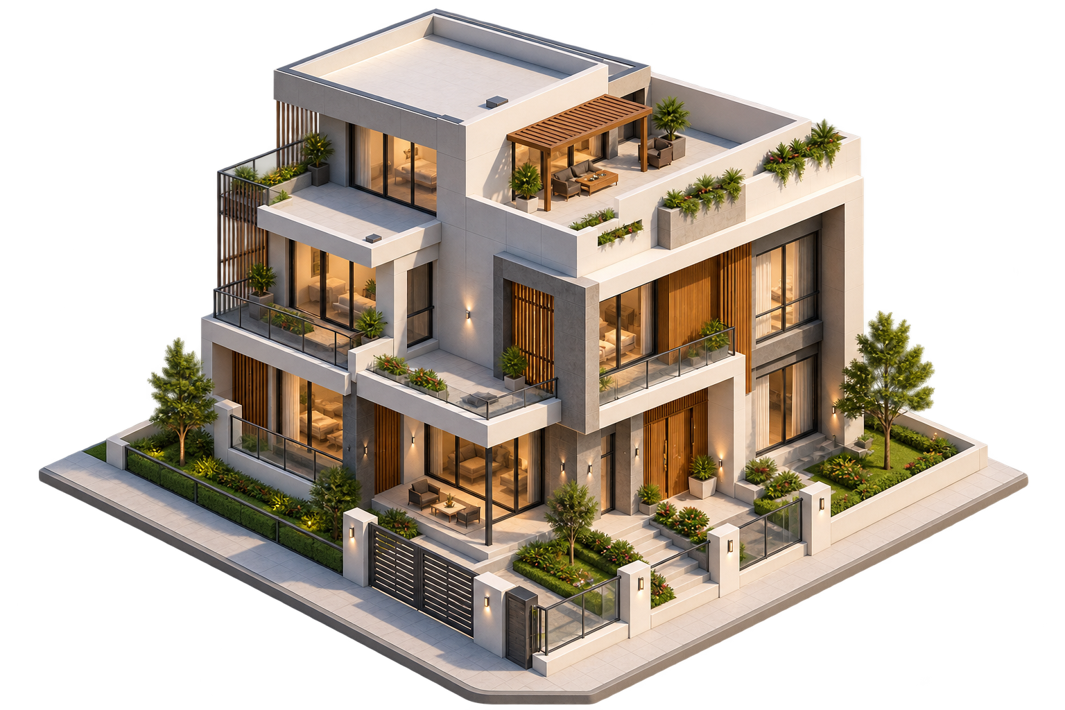 Modern VillaBrix villa render
